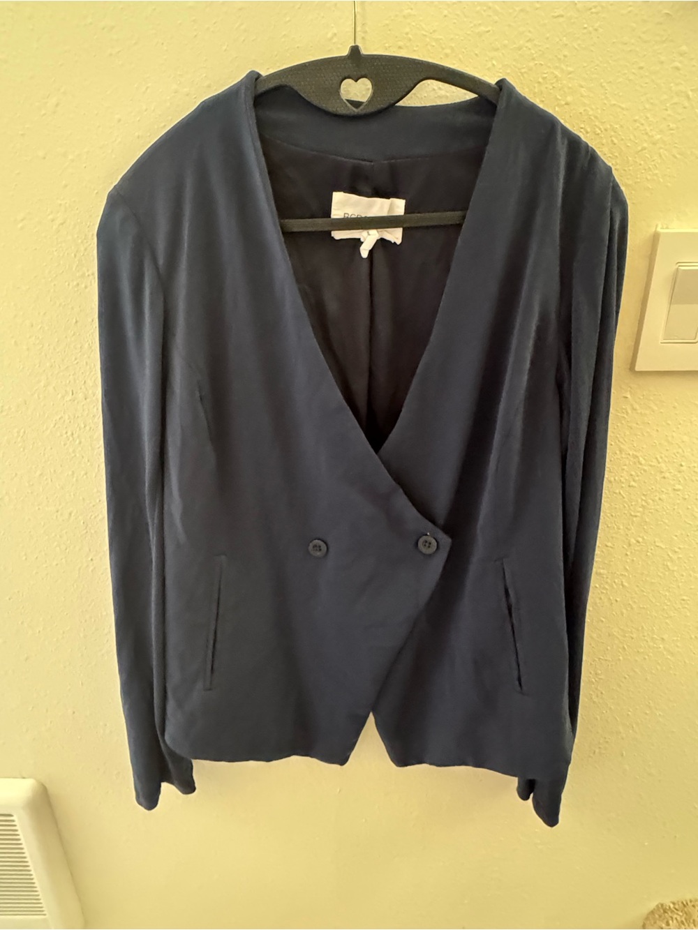 BCBGeneration Navy Wrap-Style Blazer